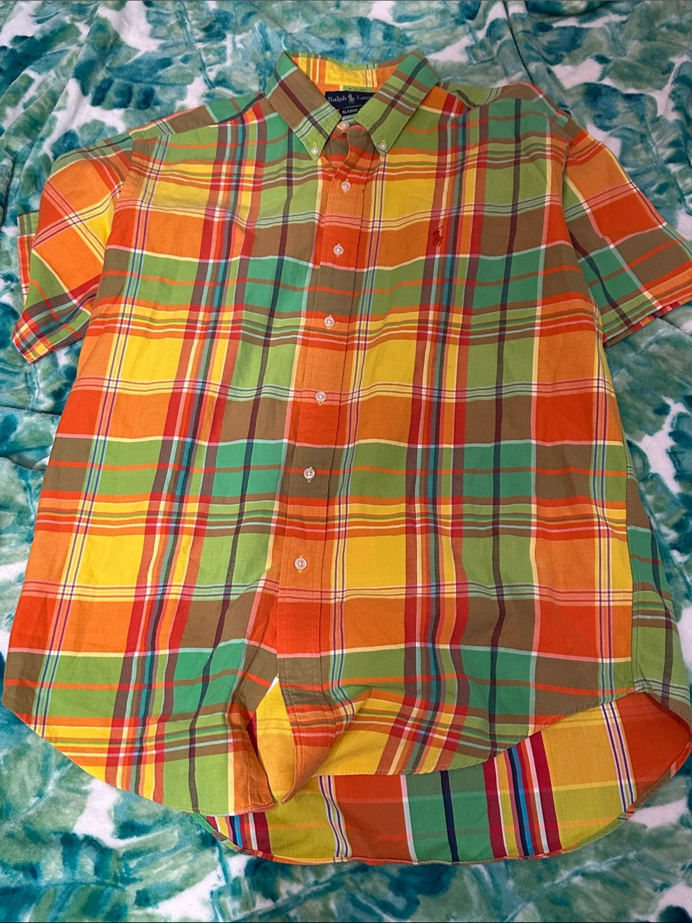 Vintage Ralph Lauren Classic Fit Plaid Shirt,L